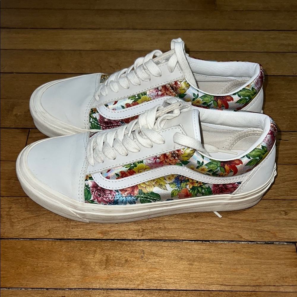 VANS Floral White Women's Sneakers